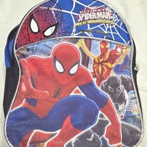 New Marvel Spider-Man Web-Warriors Mini Backpack - Red, Blue & Black Purse Bag